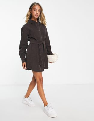 cord shirt dress