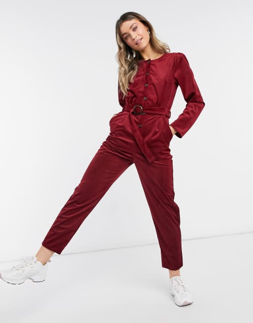 Red cord sale jumpsuit