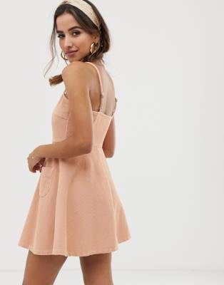 blush pink skater dress