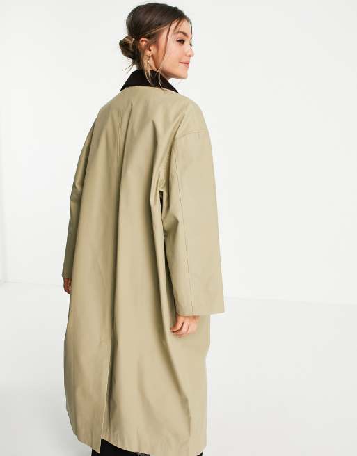 Asos design outlet boyfriend trench coat