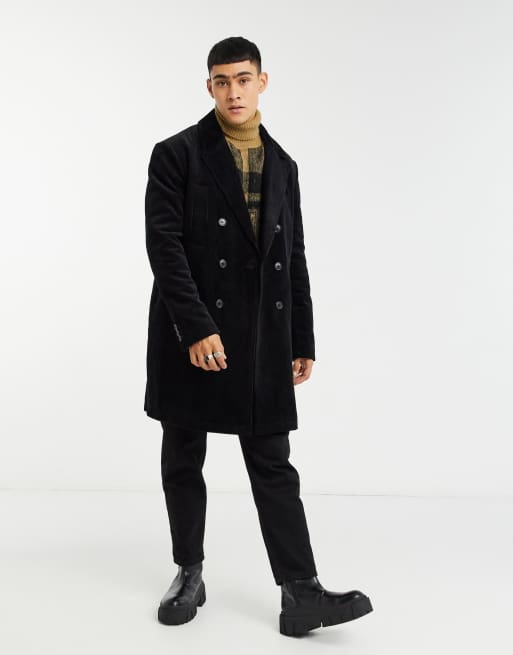 Asos trench hot sale coat black