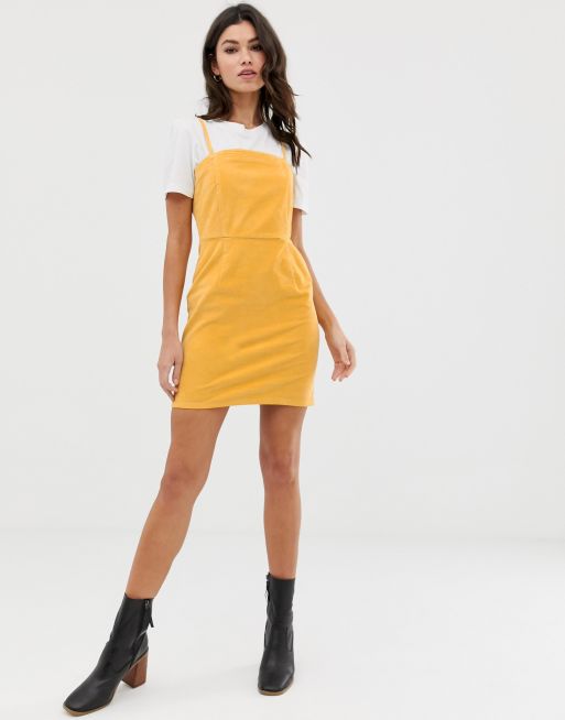 Mustard cord outlet dress