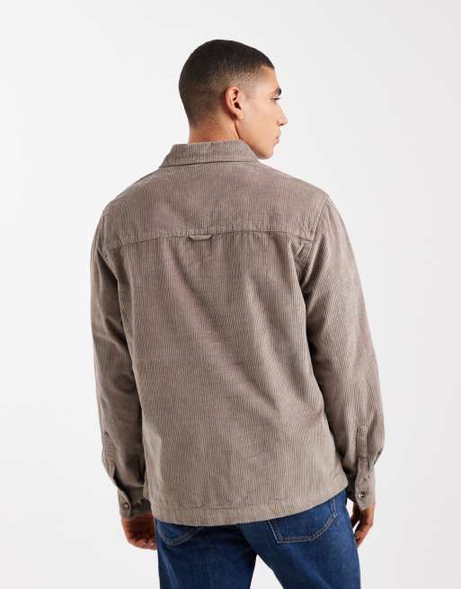 ASOS DESIGN – Cord-Hemdjacke in Beige, 3 von 5