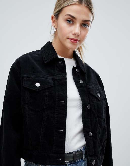 Black cord jacket on sale womens