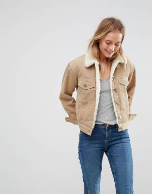 corduroy jacket with fleece