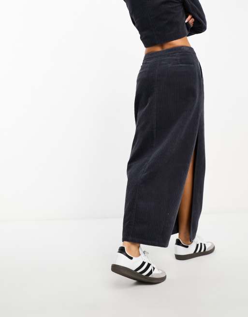 Asos cord outlet midi skirt