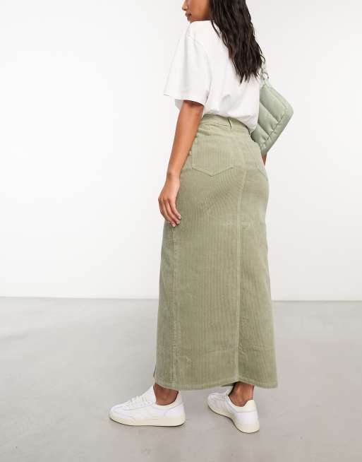 Asos cord hotsell midi skirt