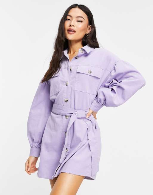 Lilac shirt clearance dress