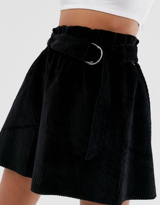 ASOS DESIGN cord mini skater skirt d 