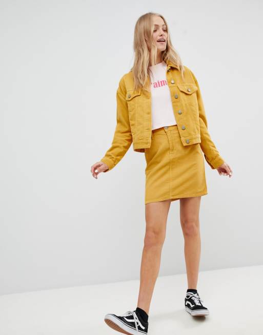 Asos design cord clearance western jacket in mustard