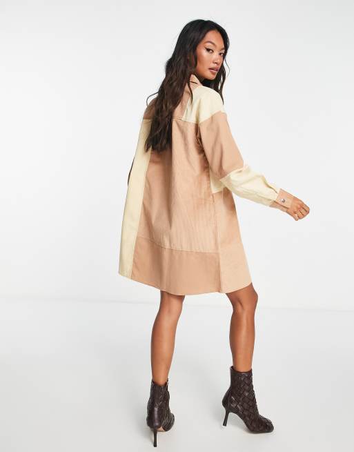 Asos design peplum mini shirt dress new arrivals