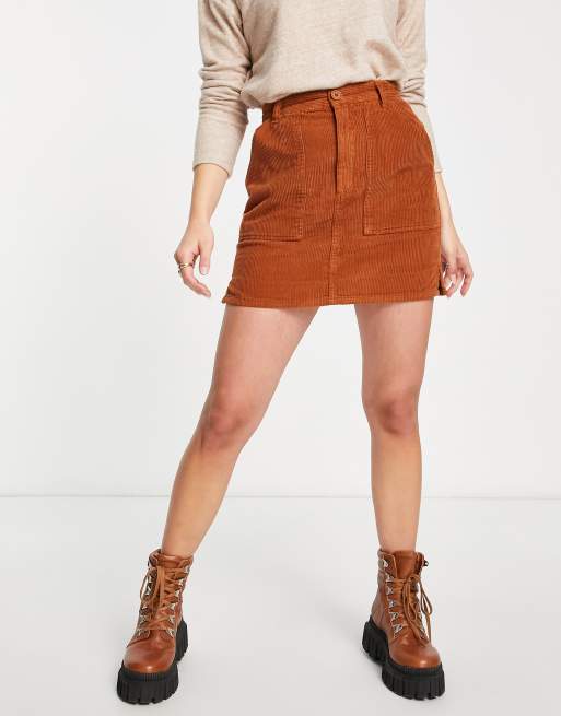 Corduroy mini hotsell skirt asos