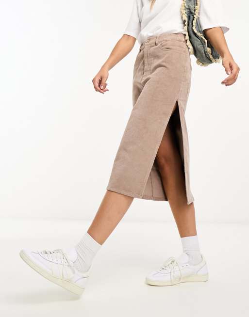 Asos cord midi skirt store