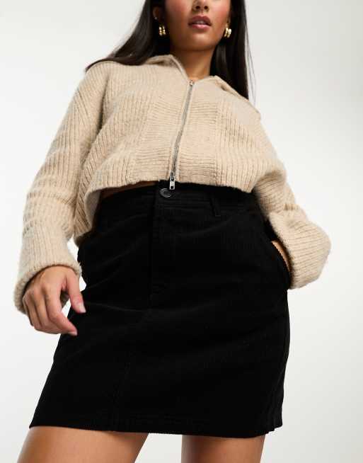 Black cord outlet skirt asos