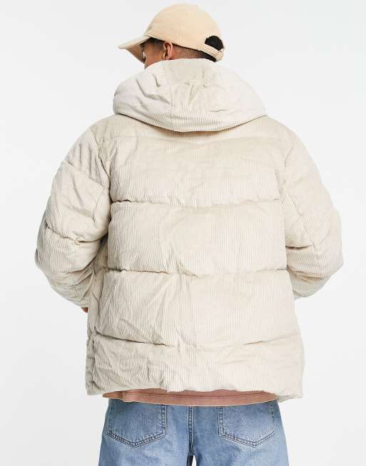 Asos design hotsell cord padded jacket