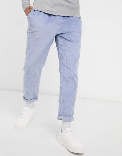 Drawcord Trousers - Dusty Blue