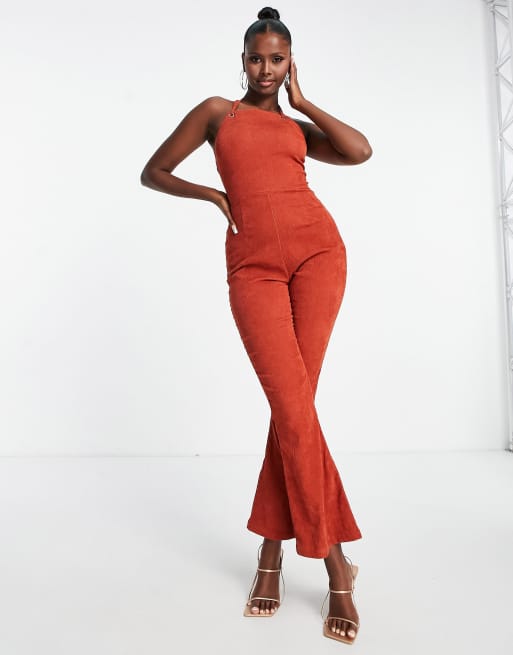 Asos store rust jumpsuit