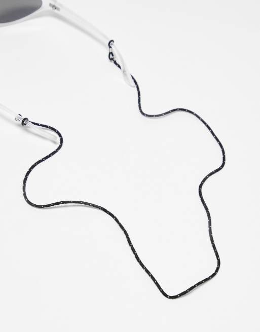 CerbeShops DESIGN cord sunglass chain in black and white