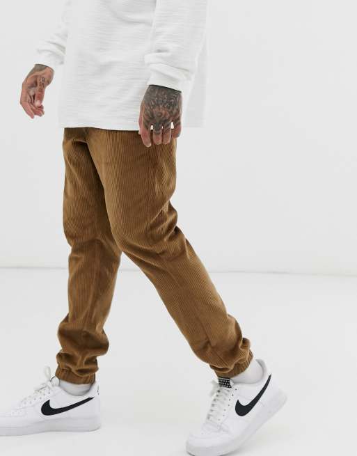 Tan cuffed joggers new arrivals