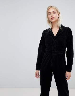 black utility boiler suit