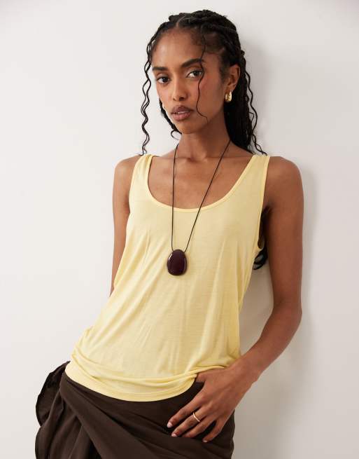 ASOS DESIGN corded necklace with resin pendant in burgundy, 3 of 4