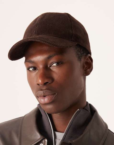 ASOS DESIGN corduroy baseball cap in brown - view 1