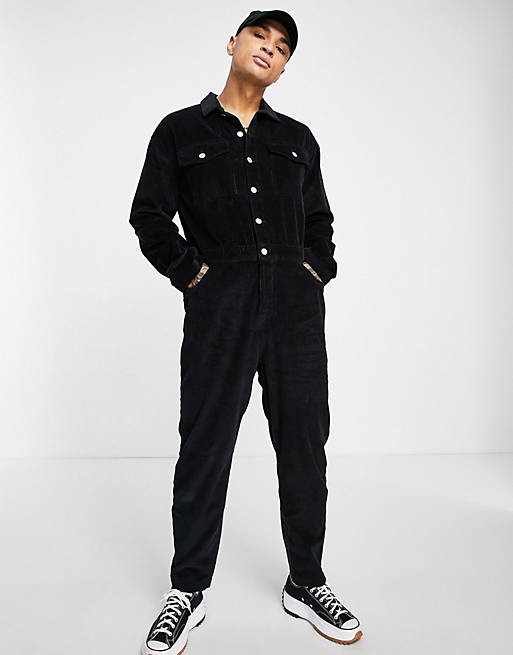 Asos Men Clothing Jumpsuits Corduroy boilersuit in 