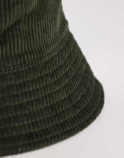 ASOS DESIGN - Corduroy bucket hat in donkergroen, 2 van 3
