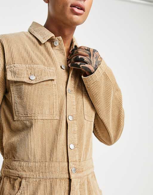 ASOS DESIGN corduroy coveralls in stone | ASOS ASOS DESIGN corduroy coveralls in stone | ASOS