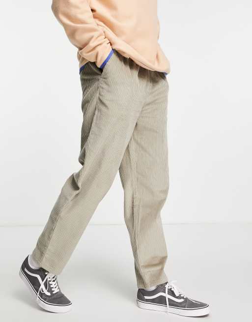 ASOS DESIGN - Corduroy skaterbroek in beige