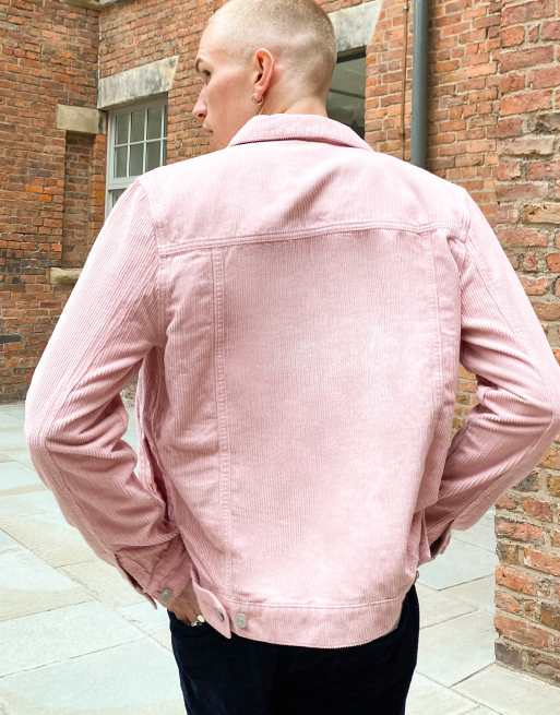 Baby pink corduroy top jacket