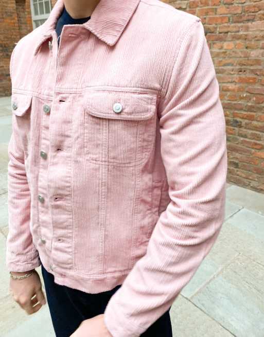 Blush pink corduroy top jacket