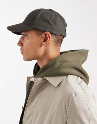 Asos Design Core Baseball Cap In Brown