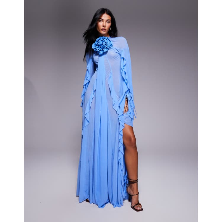 maxi dress for women formal Abbie White Maxi Formal Dress - US 10