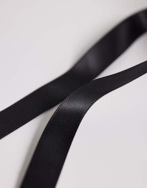 ASOS DESIGN corsage hair elastic with ribbon detail in black, 3 of 3