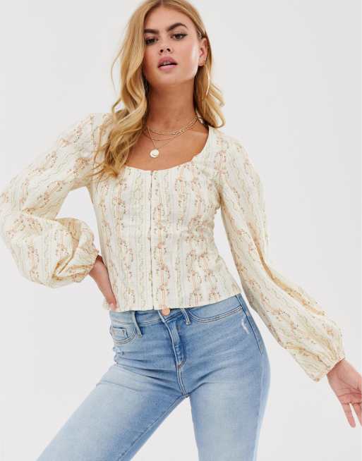 Asos bell sleeve top clearance