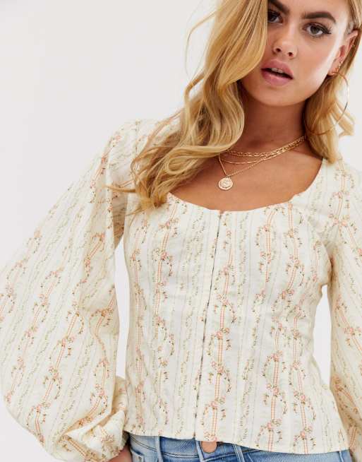 Asos bell sales sleeve top