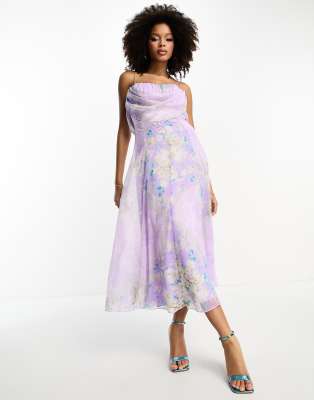 Lilac Print Dress