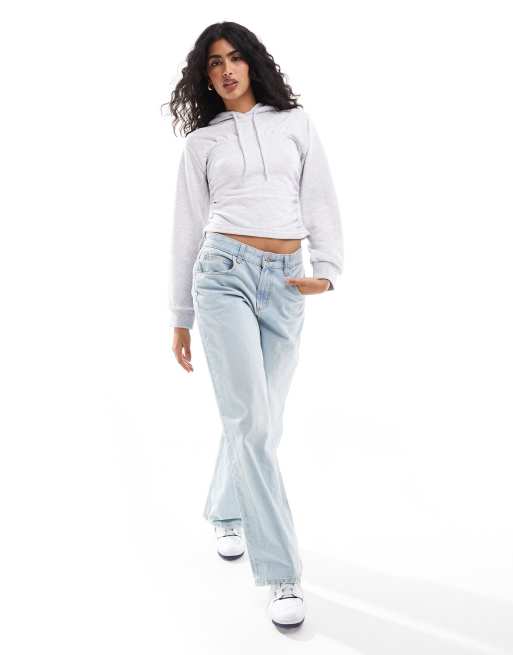 Asos white hoodie women's hotsell