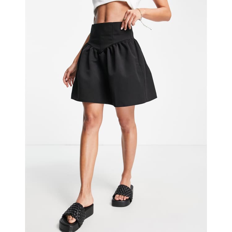 【in a row】Corset Ribbon Mini Skirt Ribbon String Mini Skirt (2colors) - OVT-U | 60% - Asian