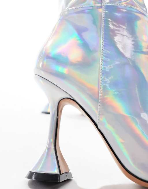 Asos store iridescent shoes