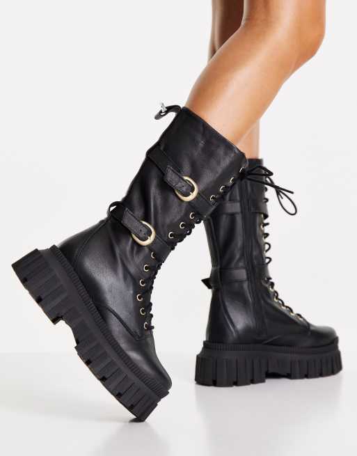 Asos lace outlet boots