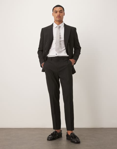 ASOS DESIGN - Costume à double boutonnage coupe classique - Noir - view 1