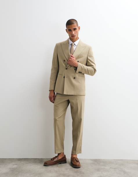 ASOS DESIGN - Costume coupe carotte - Taupe - view 1