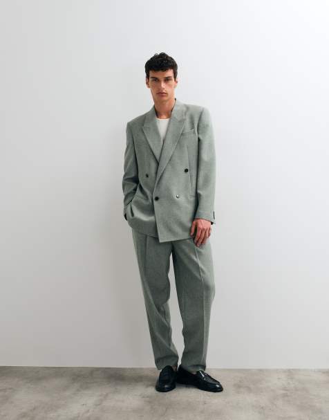 ASOS DESIGN - Costume oversize fuselé à pinces - Vert - view 1