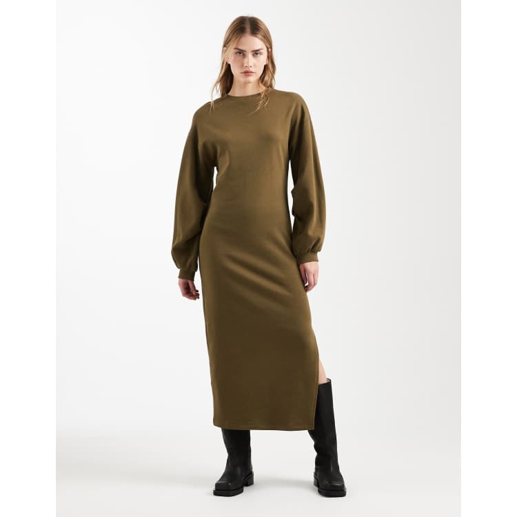 cotton sweatshirt dress Nova Crewneck Sweatshirt Dress