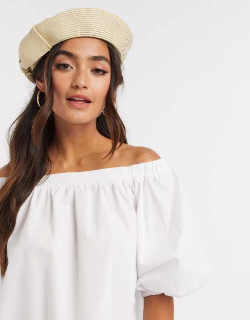 Asos white hot sale bardot top