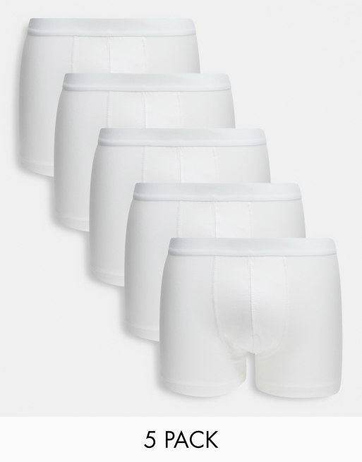 Pack of 5 pairs of plain boxers