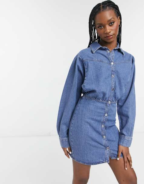 Asos denim shop dress sale