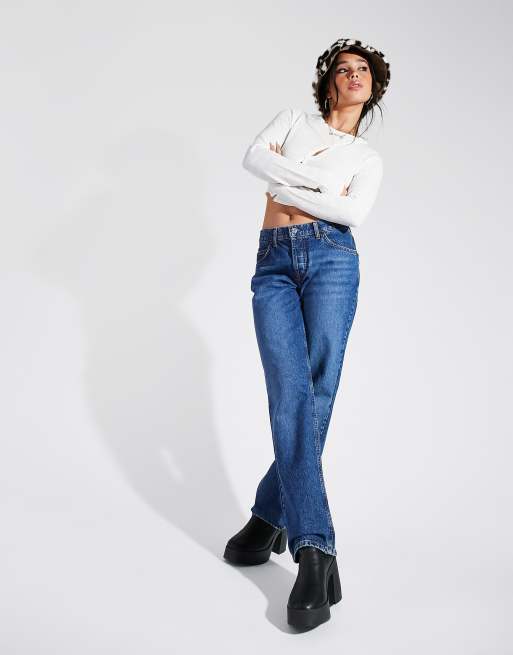 Low Rise Straight Leg Jean